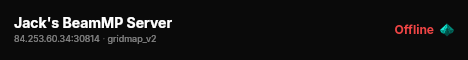 Jack's BeamMP Server live status badge