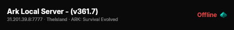 Ark Local Server - (v361.7) live status badge