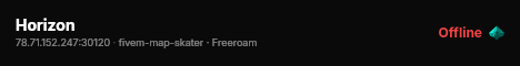 Horizon live status badge