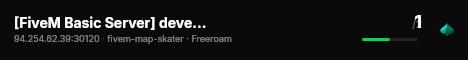 [FiveM Basic Server] development server live status badge