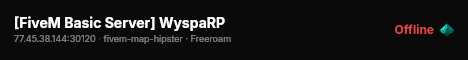 [FiveM Basic Server] WyspaRP live status badge