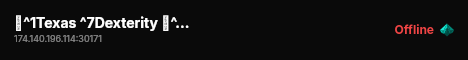 🌴^1Texas ^7Dexterity 🚨^4FivePD & ERS live status badge