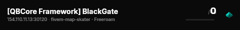 [QBCore Framework] BlackGate live status badge