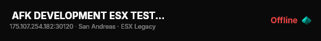  AFK DEVELOPMENT ESX TEST SERVER #1 live status badge