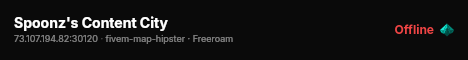 Spoonz's Content City live status badge
