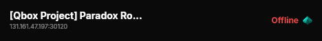 [Qbox Project] Paradox Roleplay live status badge