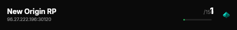 New Origin RP live status badge