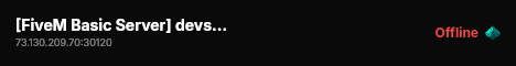 [FiveM Basic Server] devserver live status badge