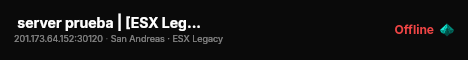  server prueba | [ESX Legacy] live status badge