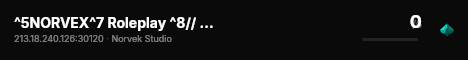 ^5NORVEX^7 Roleplay ^8// ^3Powered by NuFibre live status badge