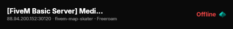 [FiveM Basic Server] Media Server live status badge