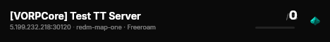 [VORPCore] Test TT Server live status badge