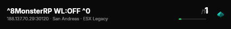 ^8MonsterRP WL:OFF ^0 live status badge