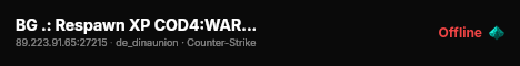 BG .: Respawn XP COD4:WAR VIP :. +18 Bulgarian CS live status badge