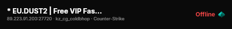 * EU.DUST2 | Free VIP FastDL * live status badge