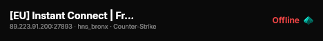 [EU] Instant Connect | Free VIP Dust2 live status badge