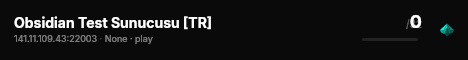 Obsidian Test Sunucusu [TR] live status badge