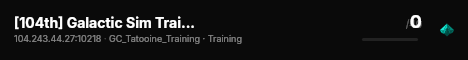 Terran Lions Squad Server live status badge