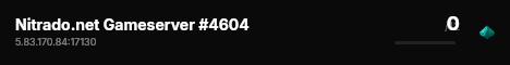 Nitrado.net Gameserver #4604 live status badge