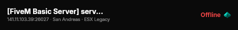 [FiveM Basic Server] server dev live status badge