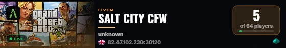 SALT CITY CFW live status badge
