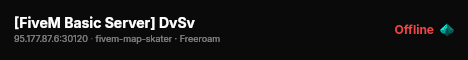 [FiveM Basic Server] DvSv live status badge