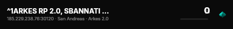 ^1ARKES RP 2.0, SBANNATI TUTTI live status badge
