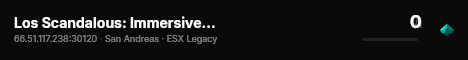 Los Scandalous: Immersive Roleplay live status badge