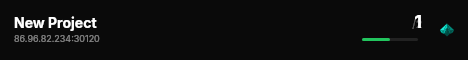 New Project live status badge