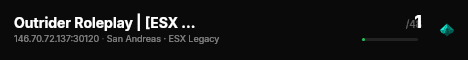 Outrider Roleplay | [ESX Legacy] live status badge