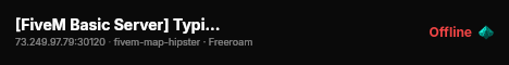[FiveM Basic Server] Typical's Server live status badge