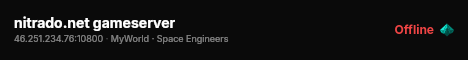 nitrado.net gameserver live status badge