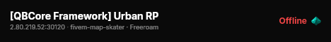 [QBCore Framework] Urban RP live status badge