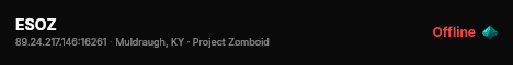 ESOZ live status badge