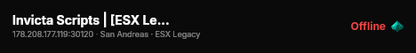 Invicta Scripts | [ESX Legacy] live status badge