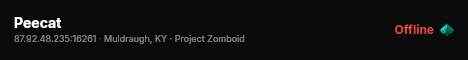Peecat live status badge