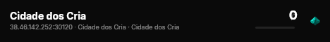 Cidade dos Cria live status badge