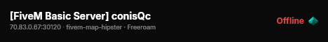 [FiveM Basic Server] conisQc live status badge