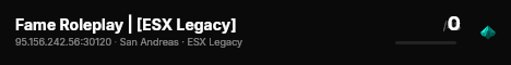 Fame Roleplay | [ESX Legacy] live status badge