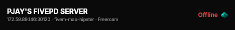 PJAY'S FIVEPD SERVER live status badge