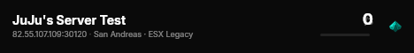 JuJu's Server Test live status badge