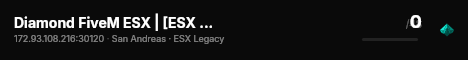 Diamond FiveM ESX | [ESX Legacy] live status badge
