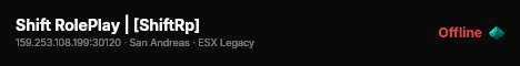 Shift RolePlay | [ShiftRp] live status badge