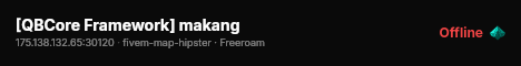 [QBCore Framework] makang live status badge