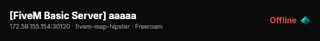 [FiveM Basic Server] aaaaa live status badge