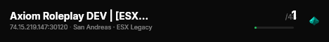 Axiom Roleplay DEV | [ESX Legacy] live status badge