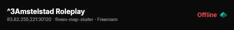 ^3Amstelstad Roleplay live status badge