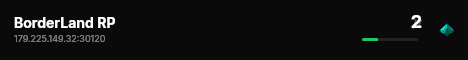 BorderLand RP live status badge