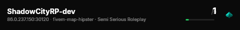 ShadowCityRP-dev live status badge