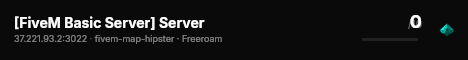[FiveM Basic Server] Server live status badge